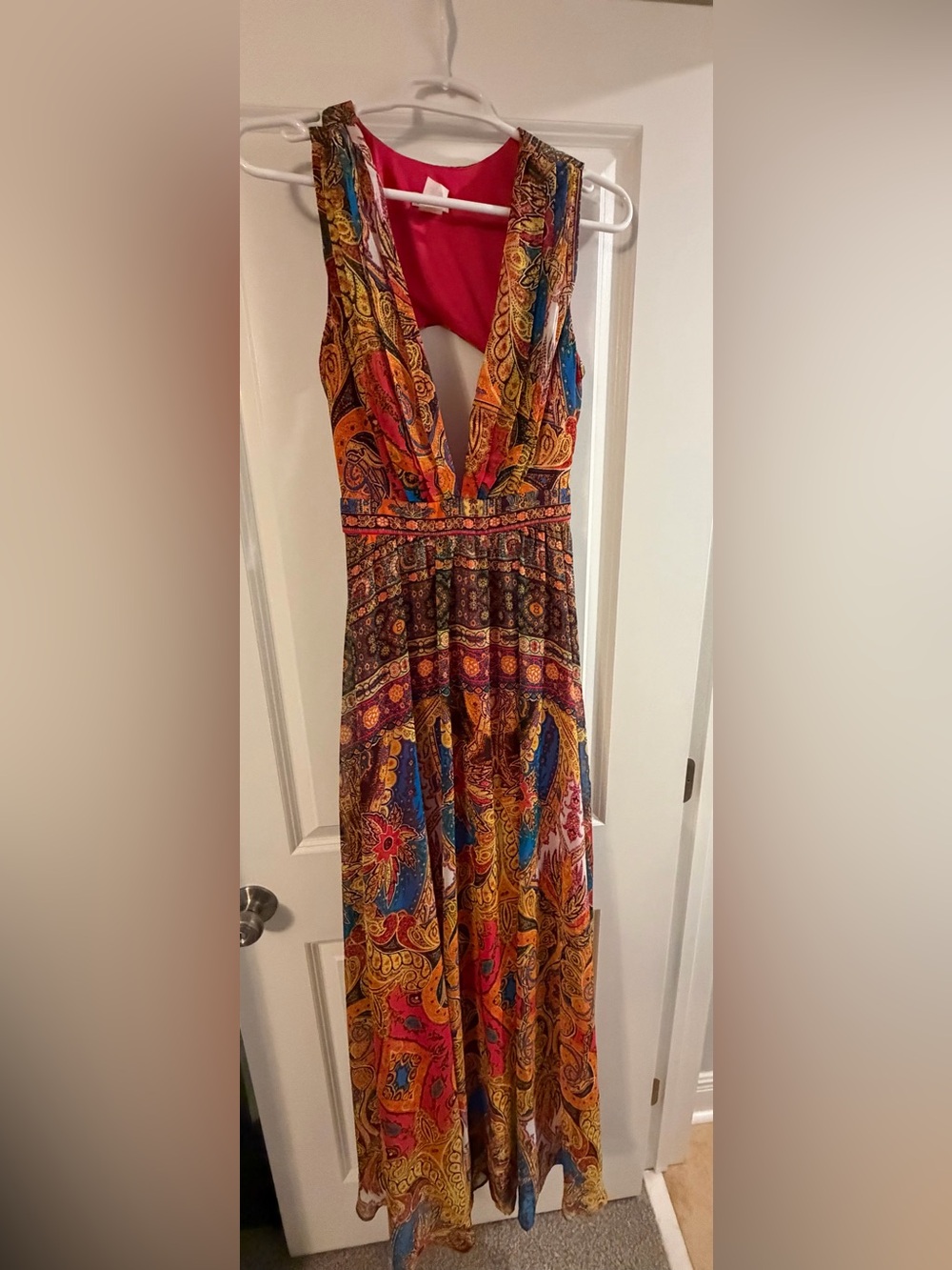 Women’s rubber ducky production maxi dress size M